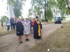 Траурный митинг в мемориальном комплексе «Шауличи»