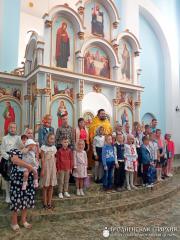 В храме агрогородка Обухово была совершена литургия на начало нового учебного года