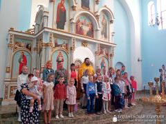 В храме агрогородка Обухово была совершена литургия на начало нового учебного года