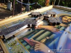 Крестный ход к месту разрушенного храма святого благоверного князя Александра Невского д. Провожа