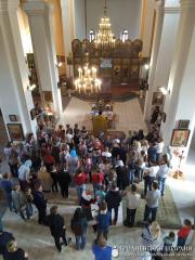 Первое занятие в новом учебном году воскресной школы храма иконы Божией Матери «Всех скорбящих Радость» города Мосты