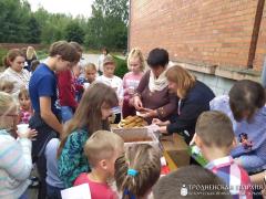 Первое занятие в новом учебном году воскресной школы храма иконы Божией Матери «Всех скорбящих Радость» города Мосты