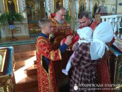 В храме Святой Живоначальной Троицы поселка Россь состоялось соборное богослужение духовенства Волковысского благочиния