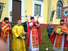 Соборное богослужение духовенства Мостовского благочиния в храме деревни Дубно