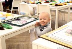 Семейный мастер-класс по изготовлению картин организовали в воскресной школе Покровского собора