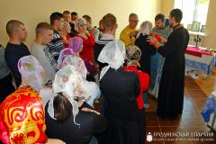 Святары Шчучынскага благачыння адправілі богаслужэнне для дзетак інтэрната