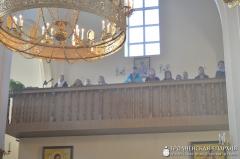 Боская літургія ў Свята-Петра-Паўлаўскім кафедральным саборы горада Ваўкавыска з нагоды 15-цігоддзя асвячэння храма