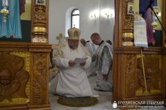 Уладыка Арцемій узначаліў асвячэнне храма ў гонар святой прападобнай Еўфрасінні Полацкай у Пагранiчным