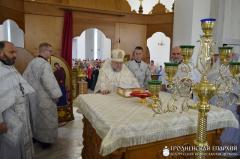Уладыка Арцемій узначаліў асвячэнне храма ў гонар святой прападобнай Еўфрасінні Полацкай у Пагранiчным