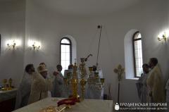 Уладыка Арцемій узначаліў асвячэнне храма ў гонар святой прападобнай Еўфрасінні Полацкай у Пагранiчным