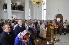 Уладыка Арцемій узначаліў асвячэнне храма ў гонар святой прападобнай Еўфрасінні Полацкай у Пагранiчным