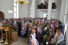 Уладыка Арцемій узначаліў асвячэнне храма ў гонар святой прападобнай Еўфрасінні Полацкай у Пагранiчным