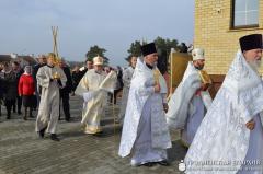 Уладыка Арцемій узначаліў асвячэнне храма ў гонар святой прападобнай Еўфрасінні Полацкай у Пагранiчным
