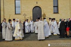 Уладыка Арцемій узначаліў асвячэнне храма ў гонар святой прападобнай Еўфрасінні Полацкай у Пагранiчным