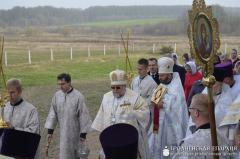 Уладыка Арцемій узначаліў асвячэнне храма ў гонар святой прападобнай Еўфрасінні Полацкай у Пагранiчным