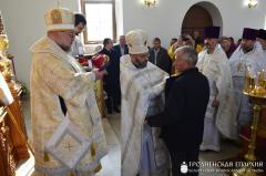 Уладыка Арцемій узначаліў асвячэнне храма ў гонар святой прападобнай Еўфрасінні Полацкай у Пагранiчным