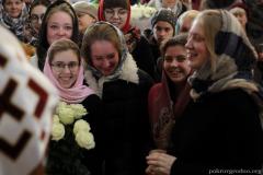 В день памяти своего небесного покровителя архиепископ Артемий возглавил литургию в Покровском соборе