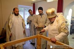 Асвячэнне царквы ў гонар Увядзення ў храм Прасвятой Багародзіцы ў аграгарадку Каралін