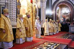 В день рождения Святейшего Патриарха Кирилла архиепископ Артемий принял участие в Божественной литургии в Храме Христа Спасителя