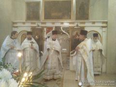 Соборное богослужение духовенства Скидельского благочиния