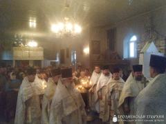 Соборное богослужение духовенства Скидельского благочиния