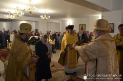 Боская літургія ў ніжняй царкве ў гонар Маці Божай дзеля Аўгустоўскай Яе іконы Богаяўленскага прыхода г. Шчучын