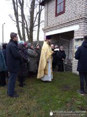 В храме деревни Горностаевичи установили информационный стенд