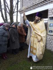 В храме деревни Горностаевичи установили информационный стенд