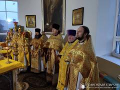 В храме деревни Пески состоялось соборное богослужение духовенства Мостовского благочиния