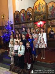 Рождественский утренник воскресной школы храма в честь иконы Божией Матери «Всех скорбящих Радость» г. Мосты