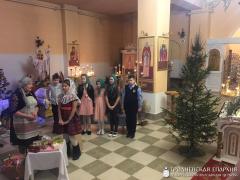 Рождественский праздник "Яркая звёздочка" на приходе агрогородка Обухово
