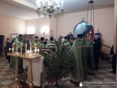 Соборное богослужение священников Cкидельского благочиния в храме агрогородка Обухово