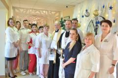 Священник провел встречу с сотрудниками Гродненского областного клинического перинатального центра