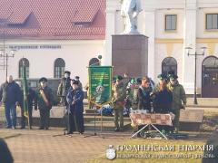 Священник принял участие в торжественном митинге