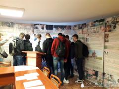 Встреча со священником в строительном лицее №1 города Гродно
