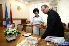 Состоялась встреча руководителя отдела религиозного образования с ректором ГрГУ им. Я.Купалы
