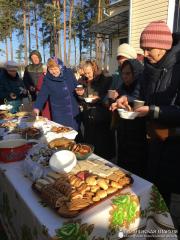 Масленица на приходе святого пророка Ильи города Мосты