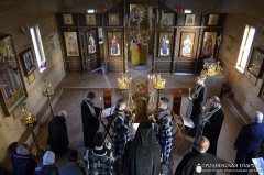 Чытанне пакаяннага канона Андрэя Крыцкага ў храме прыхода свяціцеля Спірыдона Трыміфунцкага
