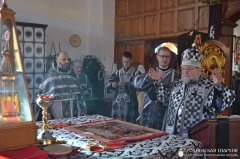 Боская Літургія Ранейасвячоных Дароў у храме святога роўнаапостальнага князя Уладзіміра