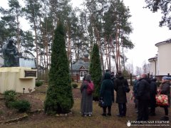Прихожане агрогородка Обухово совершили паломничество в Свято-Елисеевский  мужской монастырь
