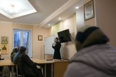 Беседа о посте в библиотеке прихода иконы Божией Матери «Взыскание погибших»