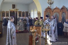 Боская літургія Ранейасвячоных Дароў у храме Успення Маці Божай в. Капцёўка
