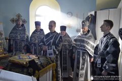 Боская літургія Ранейасвячоных Дароў у храме Успення Маці Божай в. Капцёўка