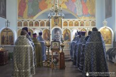 Боская літургія Ранейасвячоных Дароў у храме Успення Маці Божай в. Капцёўка