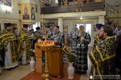 Боская літургія Ранейасвячоных Дароў у царкве Увядзення ў храм Прасвятой Багародзіцы г. Ваўкавыска