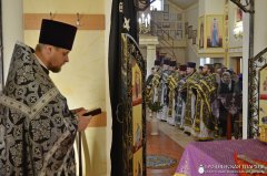 Боская літургія Ранейасвячоных Дароў у царкве Увядзення ў храм Прасвятой Багародзіцы г. Ваўкавыска