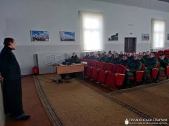 Заместитель руководителя военного отдела провел беседу с военнослужащими войсковой части 05733