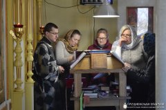 Боская літургія Ранейасвячоных Дароў у храме прападобнага Марціна Тураўскага г.п. Жалудок 