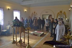 Боская літургія Ранейасвячоных Дароў у прыпісным храме святой праведнай Сафіі Слуцкай прыхода в. Каробчыцы