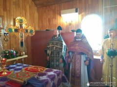 Престольный праздник и соборное богослужение в храме праведной Софии города Мосты